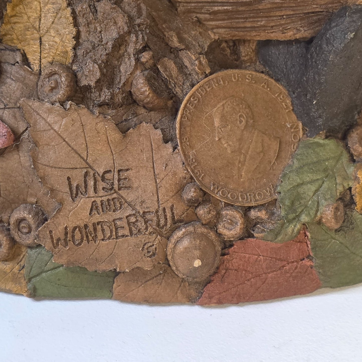 Tom Clark Gnome "Wise & Wonderful" Owl Figurine 1995 Retired First Edition SN #6321 Handcrafted Made In USA