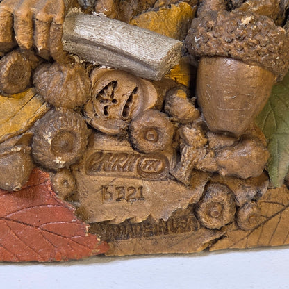 Tom Clark Gnome "Wise & Wonderful" Owl Figurine 1995 Retired First Edition SN #6321 Handcrafted Made In USA