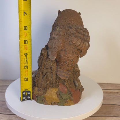 Tom Clark Gnome "Wise & Wonderful" Owl Figurine 1995 Retired First Edition SN #6321 Handcrafted Made In USA
