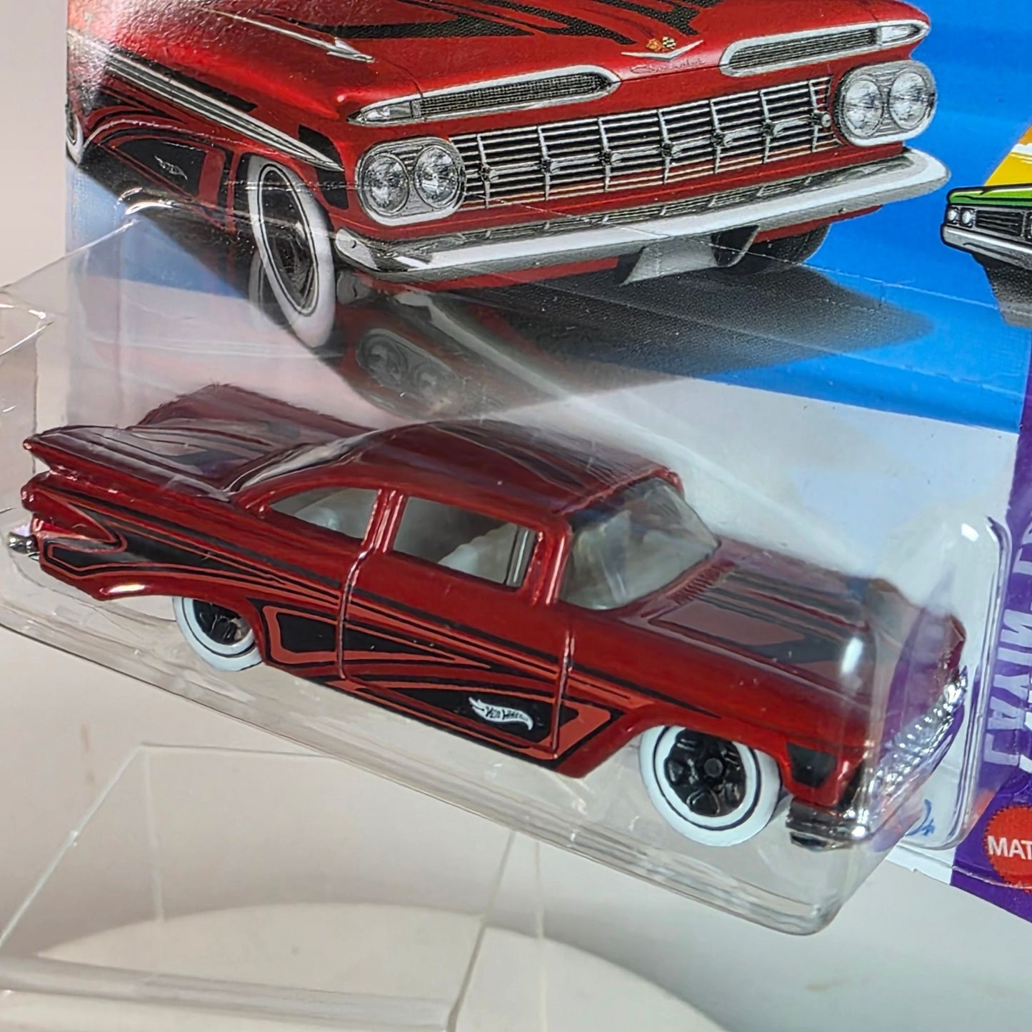 Hot Wheels 59 Chevy Impala International Short Card