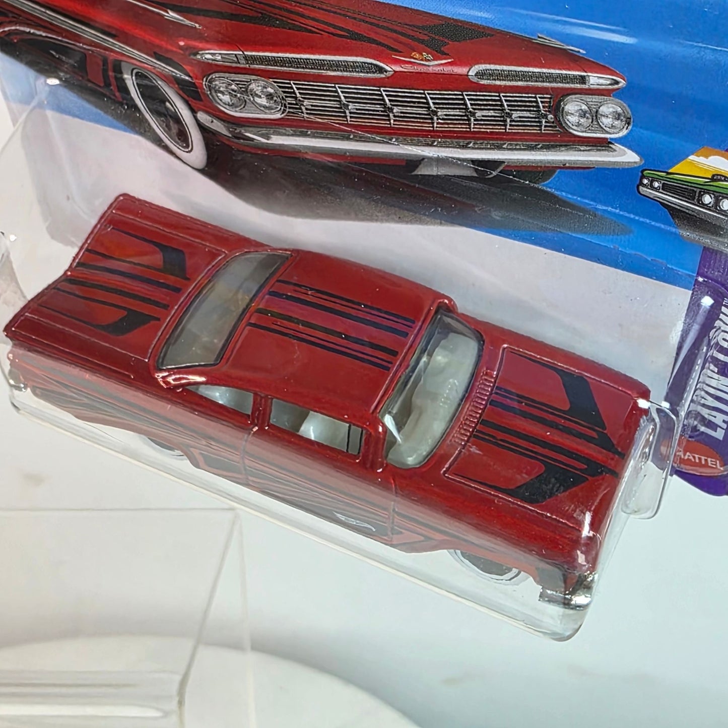 Hot Wheels 59 Chevy Impala International Short Card
