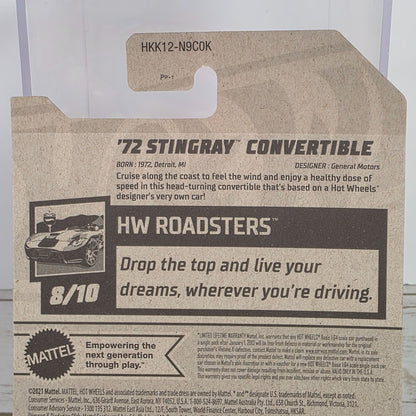 Hot Wheels 72 Stingray Convertible Model 132/250