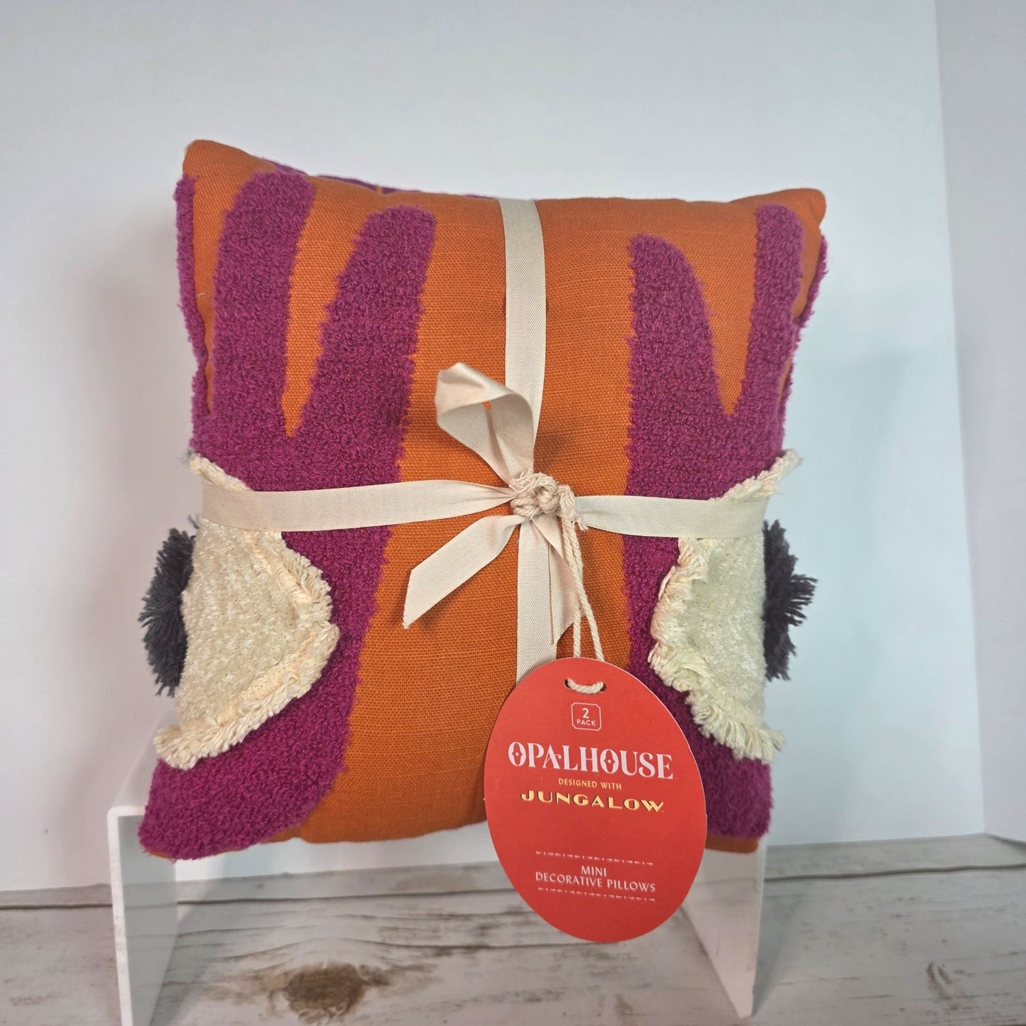 Opalhouse Jungalow 2-Pack(2) Mini Decorative Pillows With "Wild" & "Mild" Text