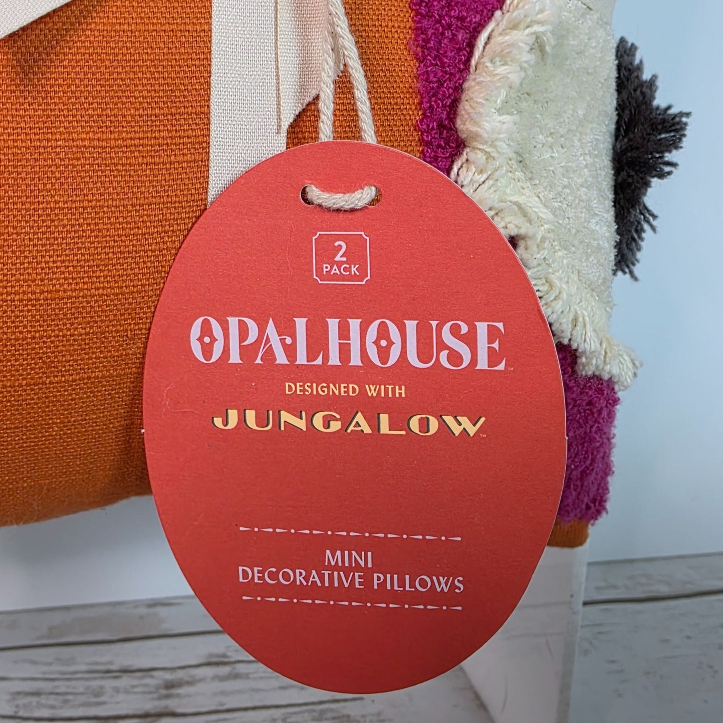 Opalhouse Jungalow 2-Pack(2) Mini Decorative Pillows With "Wild" & "Mild" Text