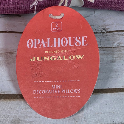 Opalhouse Jungalow 2-Pack(2) Mini Decorative Pillows With "Wild" & "Mild" Text