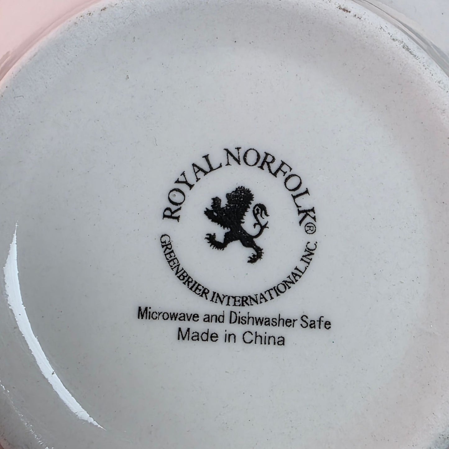 VINTAGE Royal Norfolk Blue Snowflake Medallion Ironstone Cereal Rice Bowls Set 4