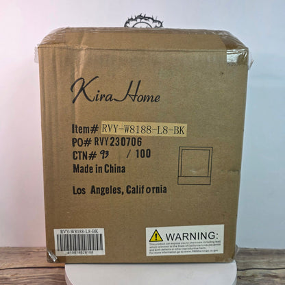 Kira Home Everett 7" Modern LED Wall Light 8W (40W Eq.) Rectangular Acrylic Lens Energy Efficient Eco-Friendly Warm White 3000k