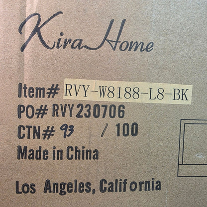 Kira Home Everett 7" Modern LED Wall Light 8W (40W Eq.) Rectangular Acrylic Lens Energy Efficient Eco-Friendly Warm White 3000k