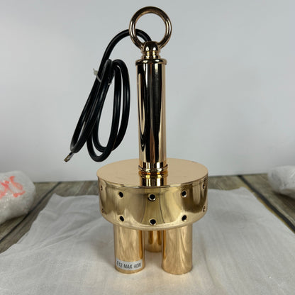 Gold Crystal Chandelier Light Fixture Kit With Hanging Chain & Instructions For Home Decor Assembly