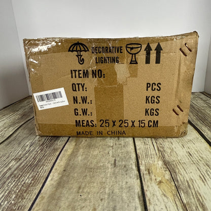 Gold Crystal Chandelier Light Fixture Kit With Hanging Chain & Instructions For Home Decor Assembly