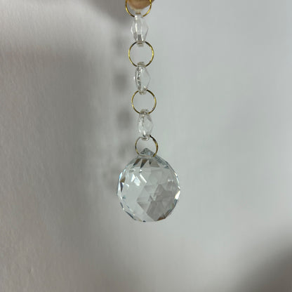 Gold Crystal Chandelier Light Fixture Kit With Hanging Chain & Instructions For Home Decor Assembly