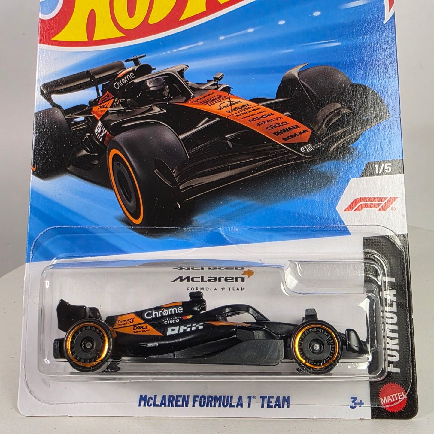 Hot Wheels F1 FORMULA 1 TEAM 1/5 MCLAREN #20/250 Diecast NEW SEALED