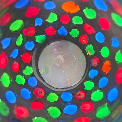 Colorful Mosaic Bubble Glass Vase