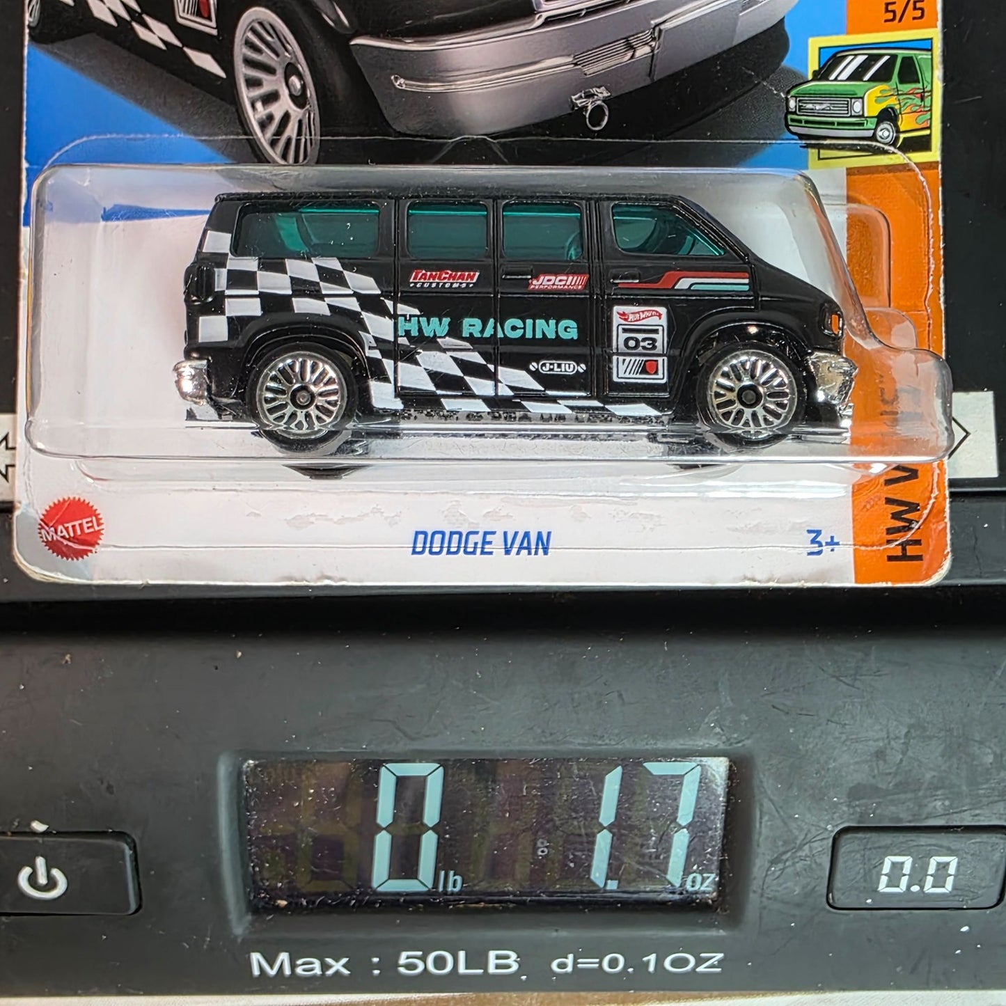 Hot Wheels Dodge Van HW Racing Die-Cast Vehicle 248/250 Limited Lifetime Warranty Collectible