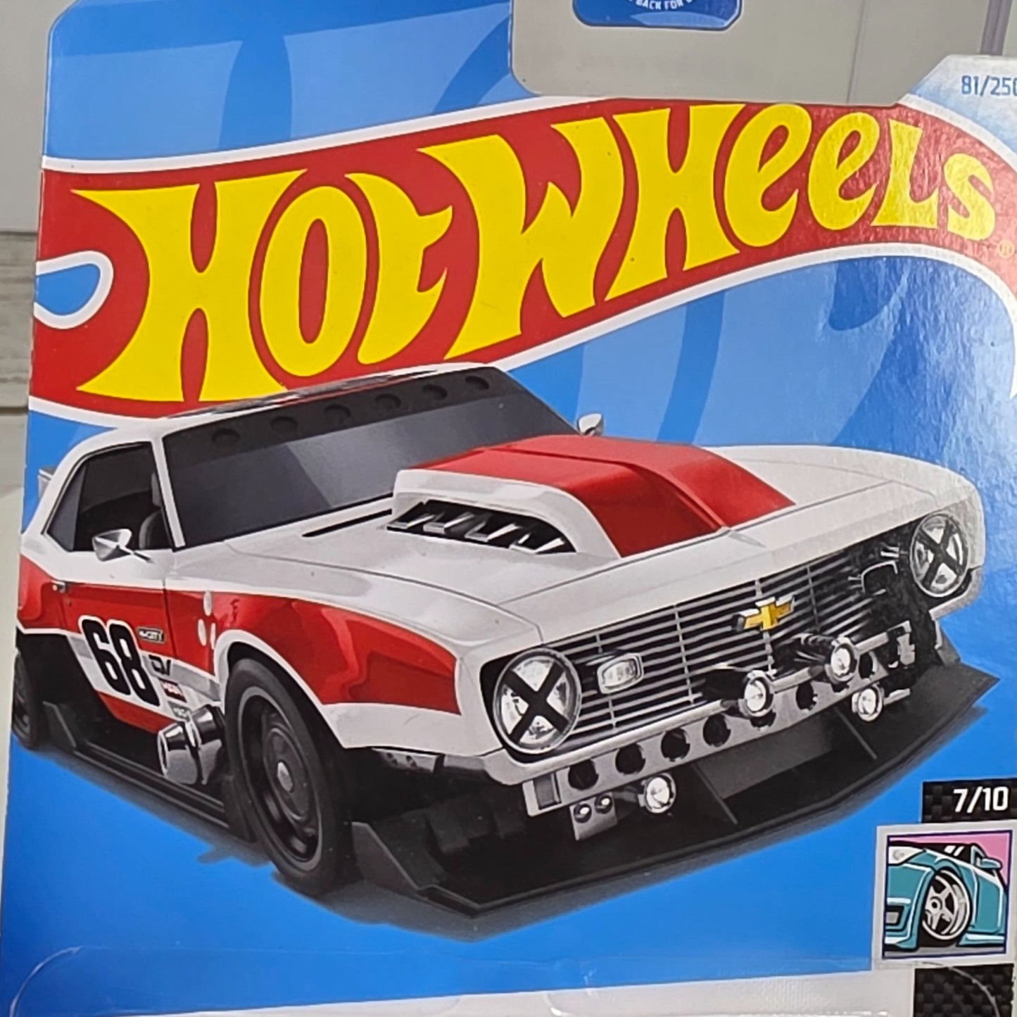 Hot Wheels Custom 68 Camaro Die-Cast Car Red/White Limited Edition 81/250 7/10 HW Modified Series