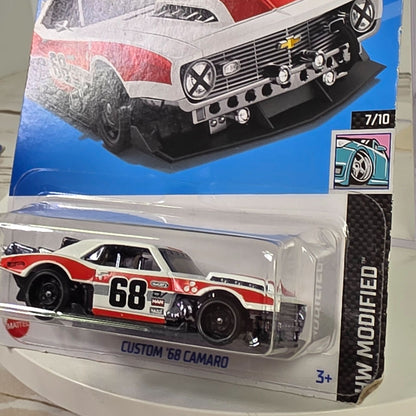 Hot Wheels Custom 68 Camaro Die-Cast Car Red/White Limited Edition 81/250 7/10 HW Modified Series