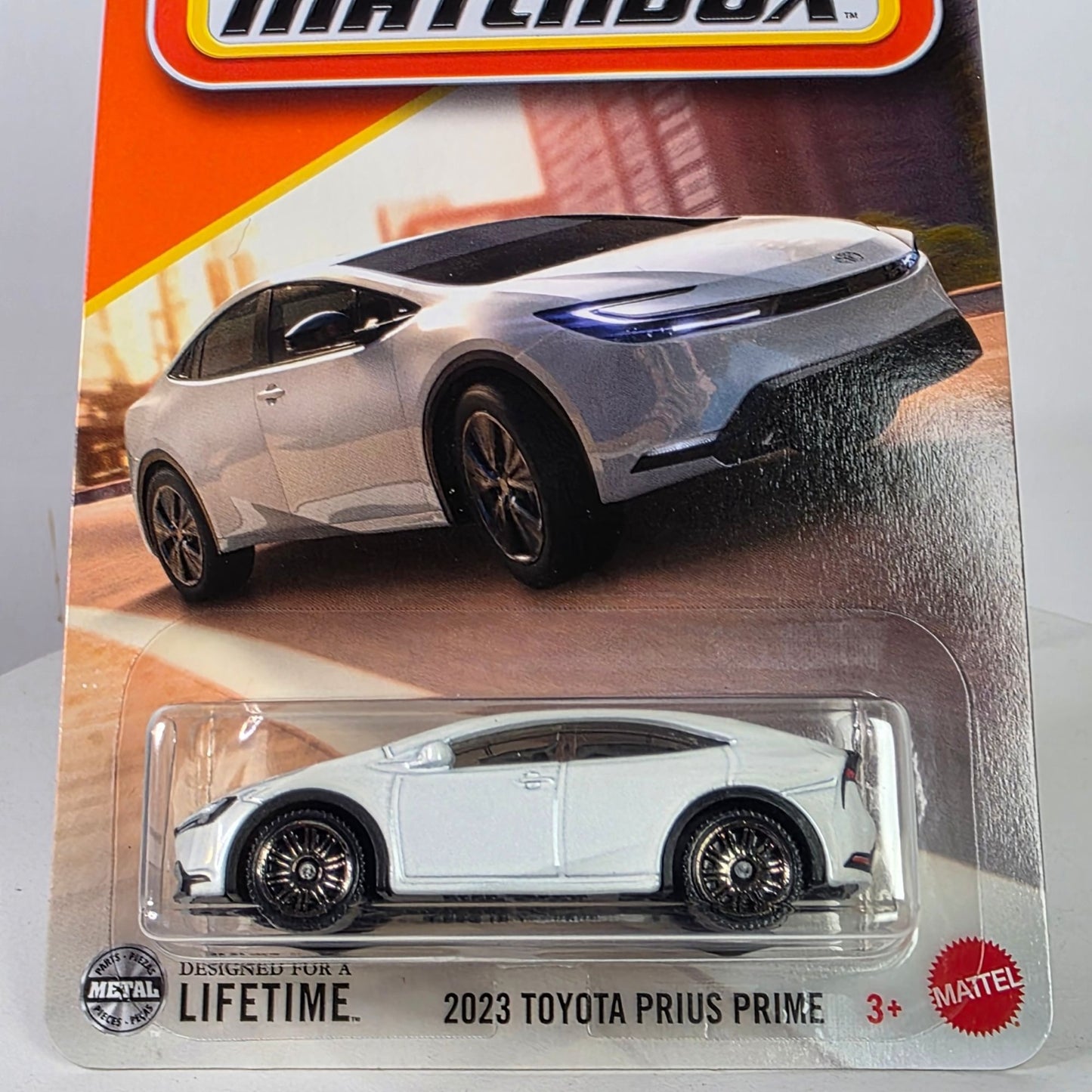 2023 Matchbox Toyota Prius Prime Diecast Car 102/125 White 1:64 Scale Mattel Official Licensed Product