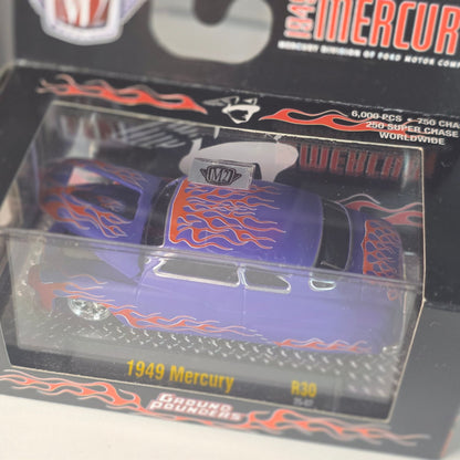 M2 Machines 1949 Mercury Ground Pounders Purple Flames Sealed New #82161