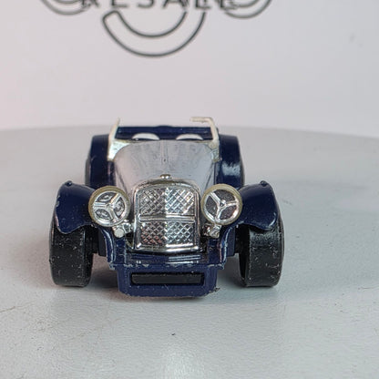 1982 Matchbox 1/50th Scale SS 100 Jaguar Die-Cast Model Car Navy/Silver