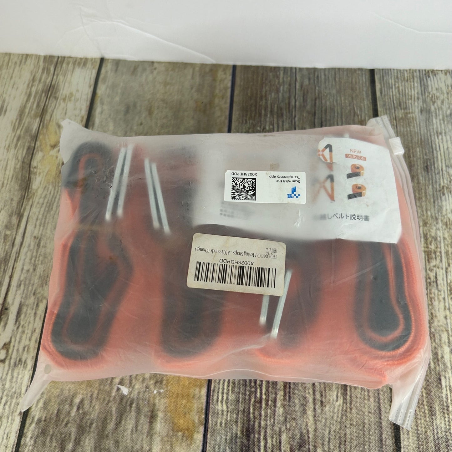 HQNuo Moving Straps Adjustable Lifting Straps Heavy Duty Orange