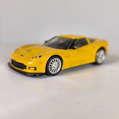 Jada Toys 2005 Chevrolet Corvette Yellow Die-Cast Model Car