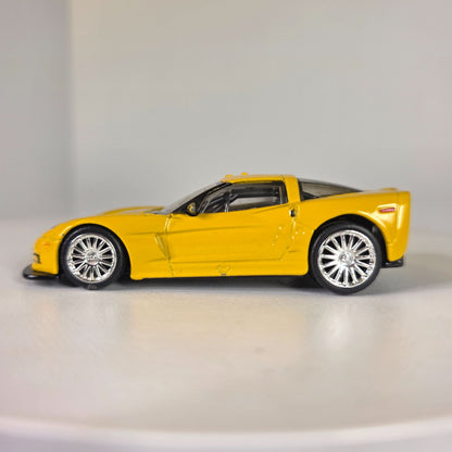 Jada Toys 2005 Chevrolet Corvette Yellow Die-Cast Model Car
