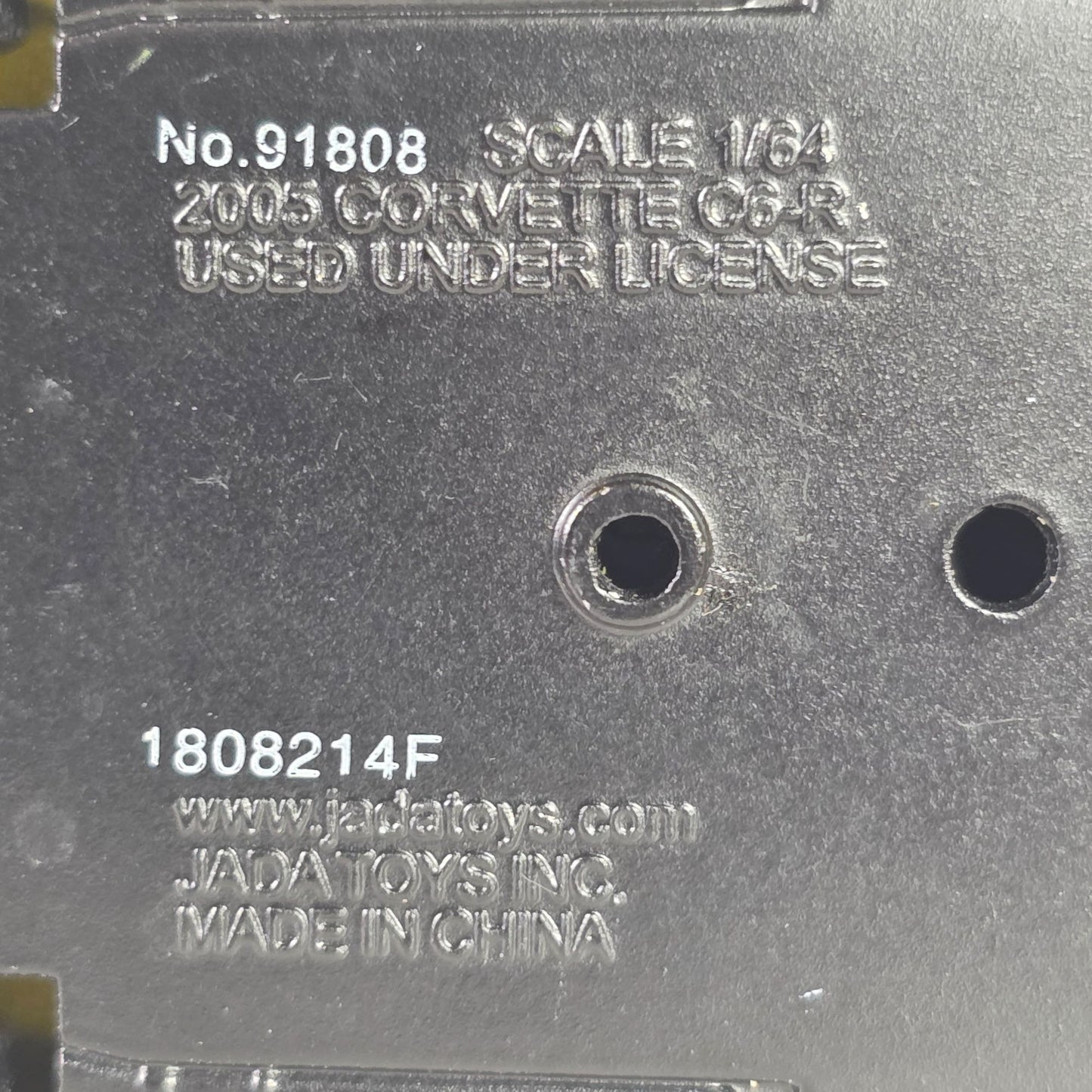 Jada Toys 2005 Chevrolet Corvette Yellow Die-Cast Model Car