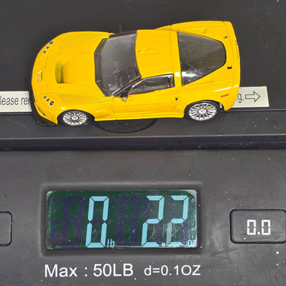 Jada Toys 2005 Chevrolet Corvette Yellow Die-Cast Model Car
