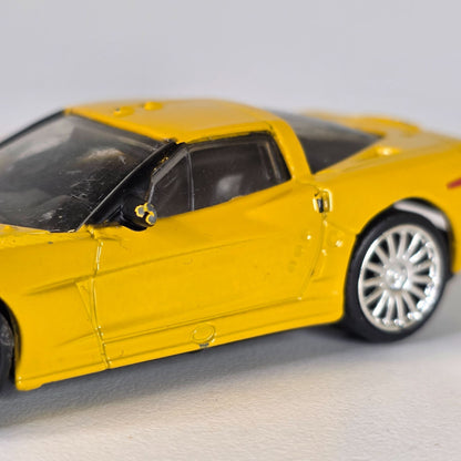 Jada Toys 2005 Chevrolet Corvette Yellow Die-Cast Model Car