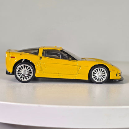 Jada Toys 2005 Chevrolet Corvette Yellow Die-Cast Model Car