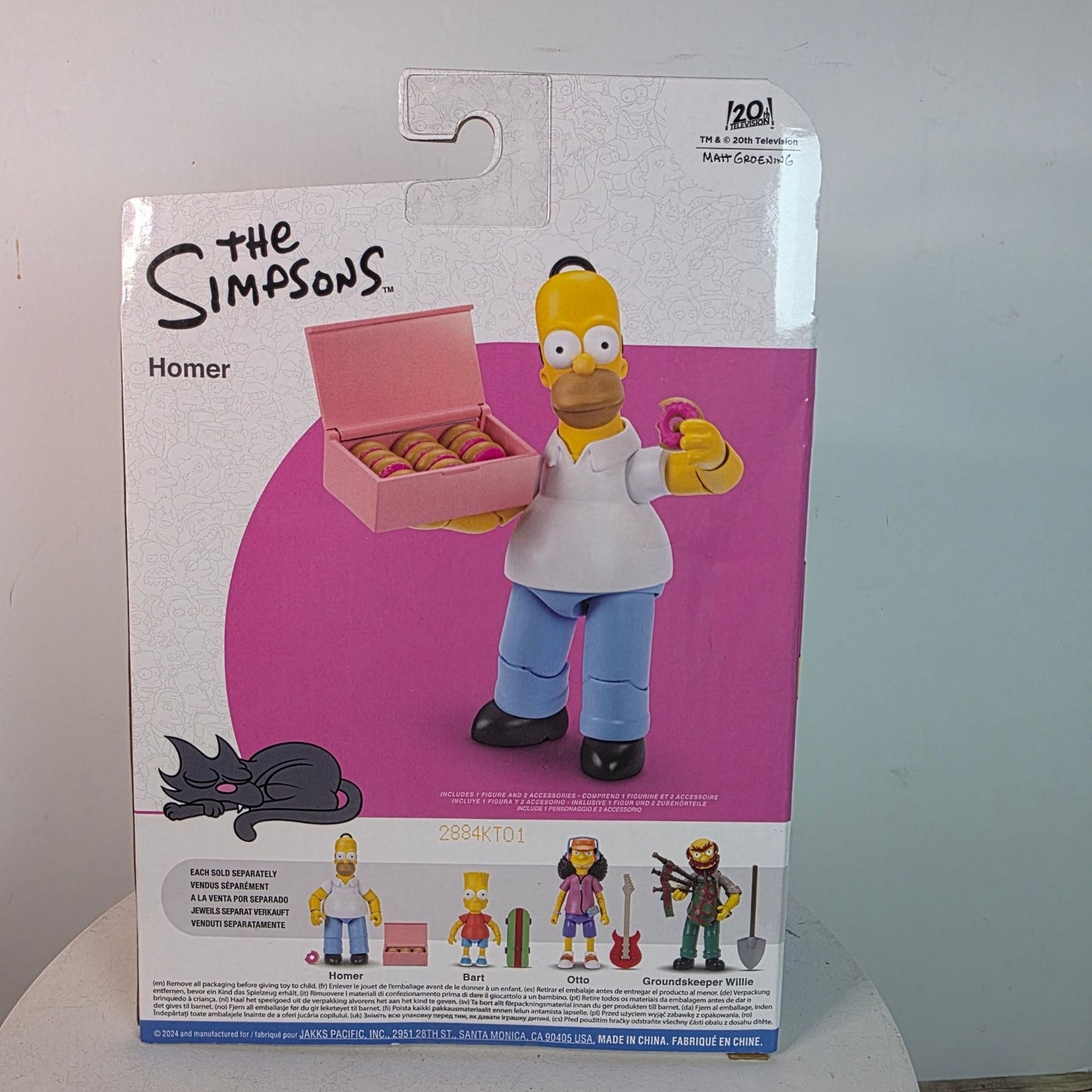 The Simpsons Homer Action Figure With Donut Accessory By Jakks Pacific