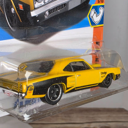 Hot Wheels 69 Dodge Coronet Superbee Yellow Die-Cast Car