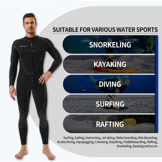 Seaskin Diving Wetsuit For Men & Women 3XL Neoprene Nylon UV Protection