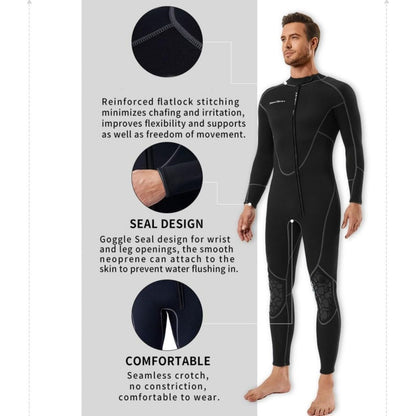 Seaskin Diving Wetsuit For Men & Women 3XL Neoprene Nylon UV Protection