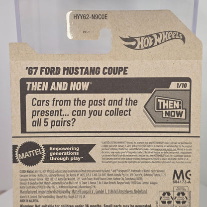 Hot Wheels 67 Ford Mustang Coupe 1:64 Scale Model Car