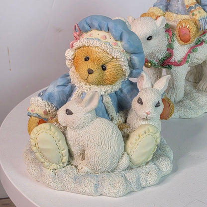 Cherished Teddies 1994 Figurines Set Of 3 - Sonja Ingrid & Eric Holiday Collectibles