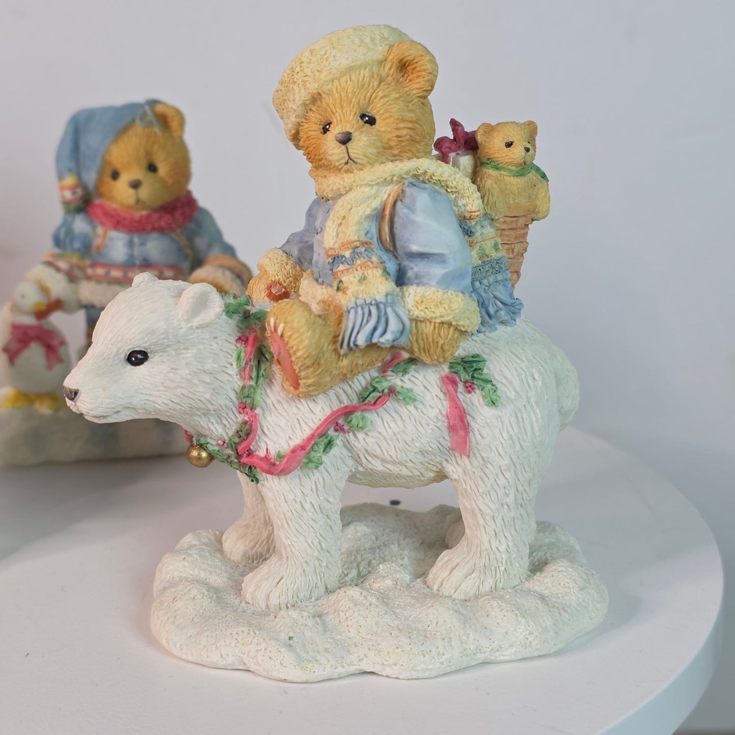 Cherished Teddies 1994 Figurines Set Of 3 - Sonja Ingrid & Eric Holiday Collectibles