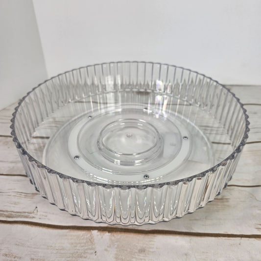TARGET Lazy Suzan Clear Rotating Storage Tray 10" Diameter For Organizing & Display