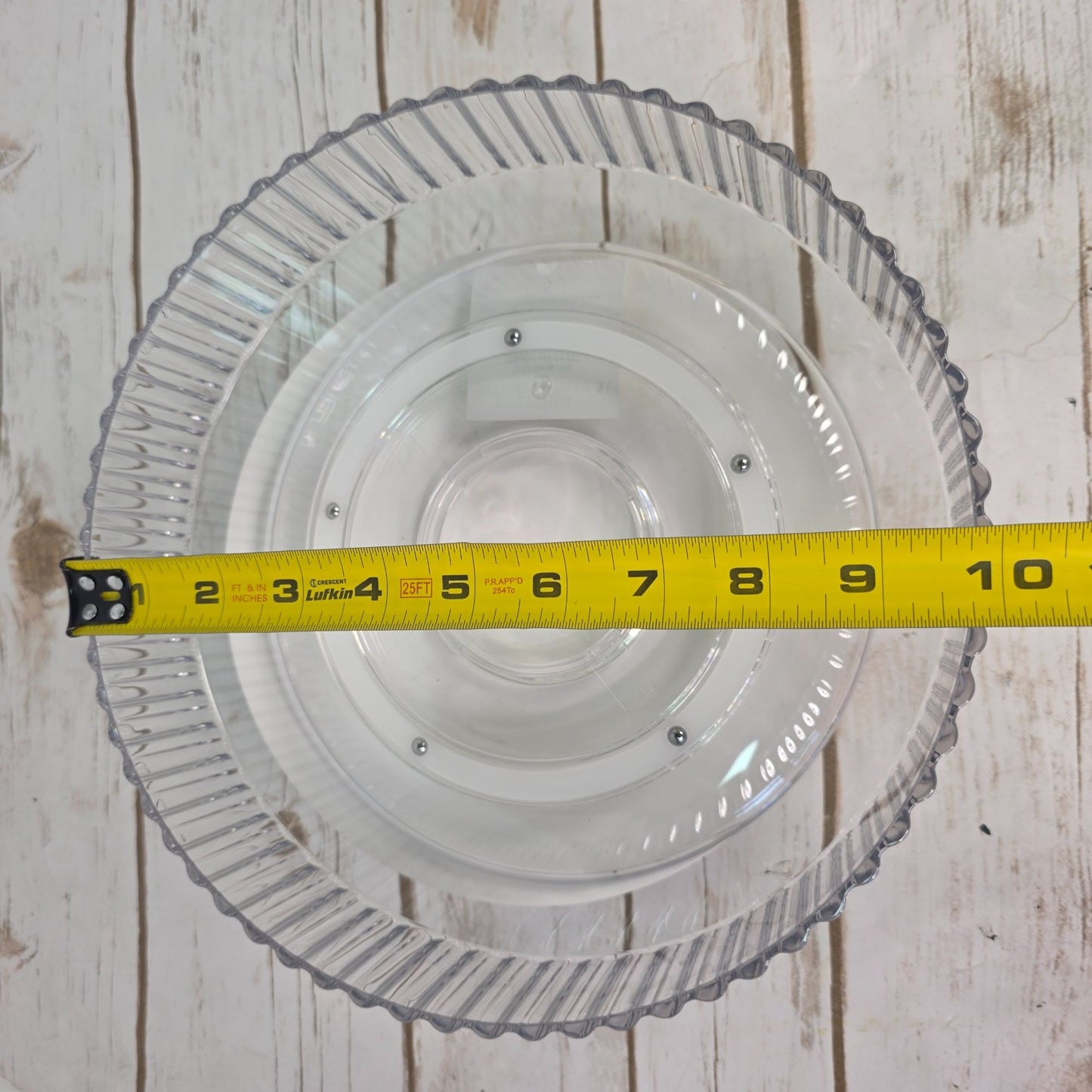 TARGET Lazy Suzan Clear Rotating Storage Tray 10" Diameter For Organizing & Display