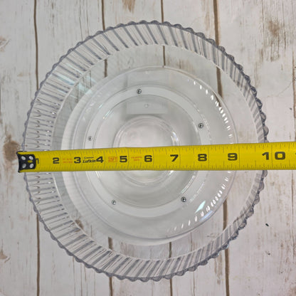 TARGET Lazy Suzan Clear Rotating Storage Tray 10" Diameter For Organizing & Display