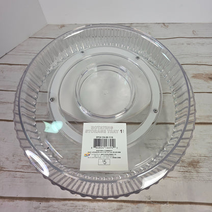 TARGET Lazy Suzan Clear Rotating Storage Tray 10" Diameter For Organizing & Display
