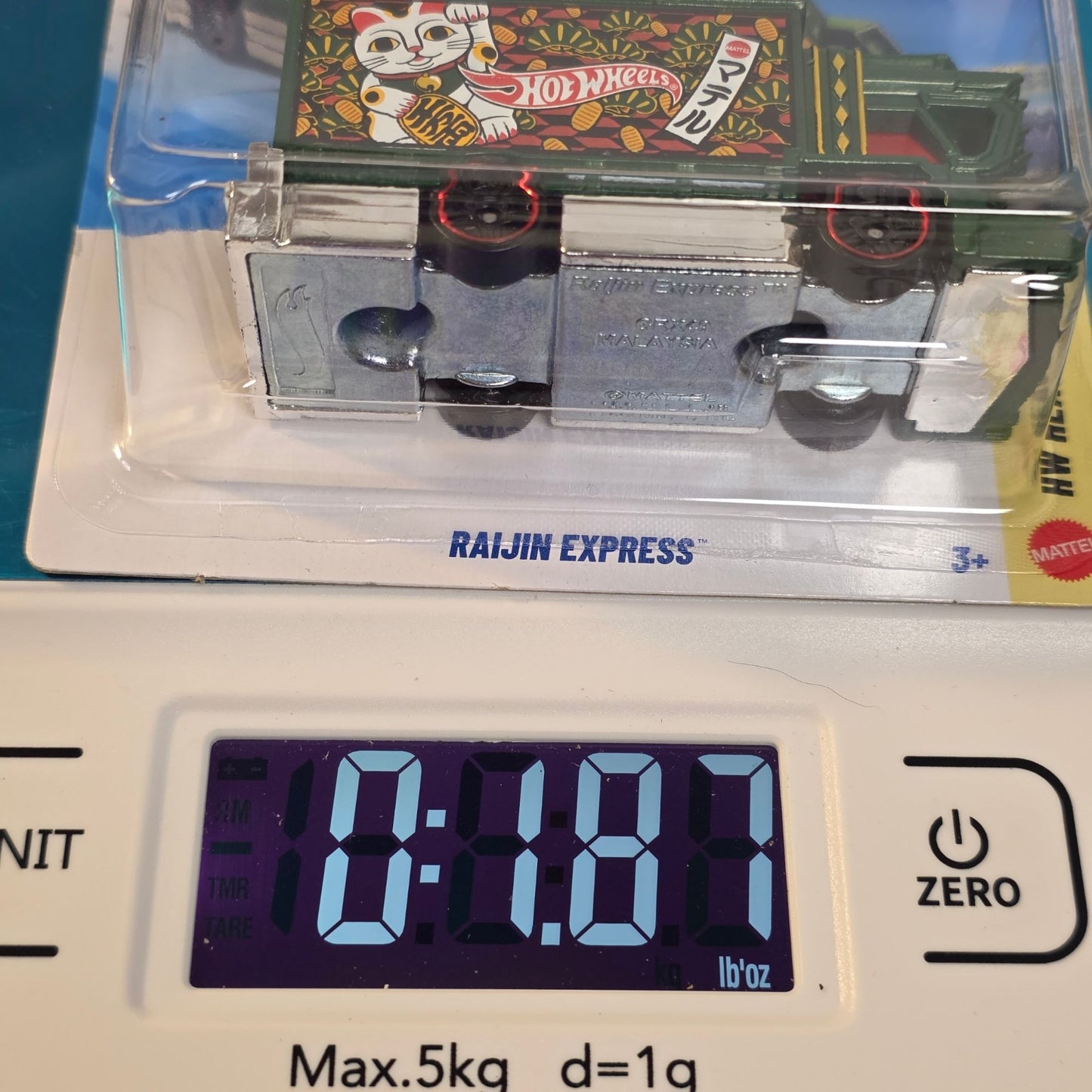Hot Wheels Raijin Express Die-Cast Truck 57/250 HW Heavyweights 3/5 Green Collectible Toy