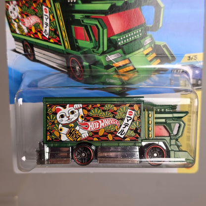 Hot Wheels Raijin Express Die-Cast Truck 57/250 HW Heavyweights 3/5 Green Collectible Toy