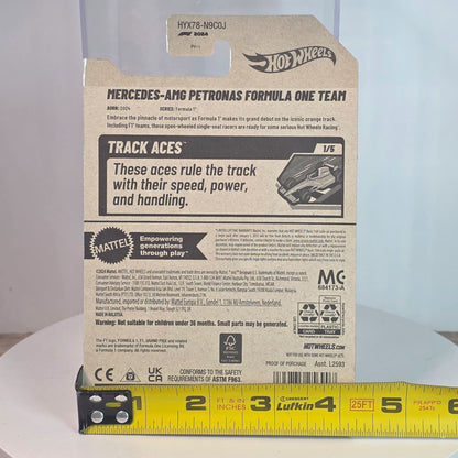 Hot Wheels Mercedes-AMG Petronas Formula One Team 1/5 Track Racers New 2025 Collectible Die-Cast Car