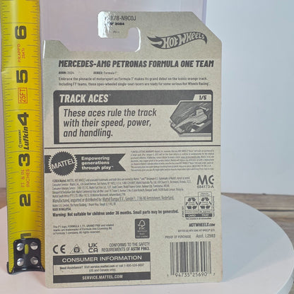 Hot Wheels Mercedes-AMG Petronas Formula One Team 1/5 Track Racers New 2025 Collectible Die-Cast Car