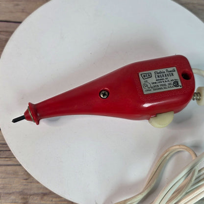 Vintage Wen Model 21 Electric Pencil Engraver With Box