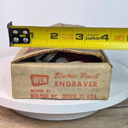 Vintage Wen Model 21 Electric Pencil Engraver With Box