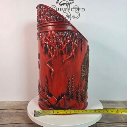 Jack Link's Beef Jerky Sasquatch Feed Your Wild Side Red Plastic Display Canister RARE!