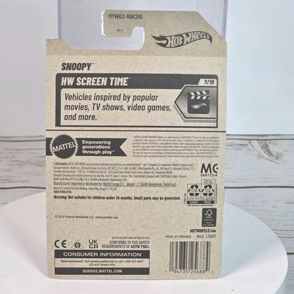 Hot Wheels Snoopy HW Screen Time Die-Cast Car