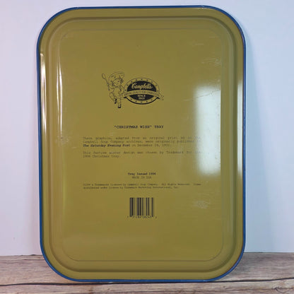 Vintage 1996 Campbells Soup "Christmas Wish" Metal Tray